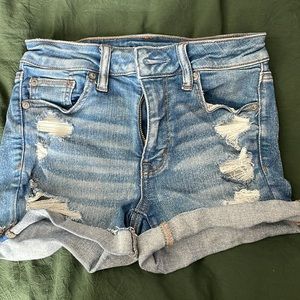 American eagle blue jean shorts